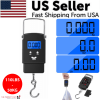 Portable Fish Scale Travel LCD Digital Hanging Luggage Electronic 110lb / 50kg