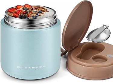 15.2oz Kids Thermo Food Jar – Insulated Stainless Steel Lunch Container with Handle & Foldable Spoon