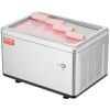 VEVOR Fried Ice Cream Roll Machine, 12.6" x 8.5" Stir-Fried Ice Cream Pan, Stainless Steel Rolled Ice Cream Maker with Compressor and 2 Scrapers