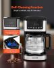 VEVOR Programmable Coffee Maker, 12 Cup Programmable Drip Coffee Makers with Touch Screen, 4-Hour Keep Warm Coffee Makers Drips