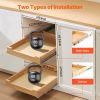 VEVOR Pull Out Cabinet Organizer, 17"W x 21"D Cabinet Drawer, Soft Close Slide out Shelf, Heavy-Duty Sliding Wood Drawer