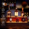 LED Lighted Liquor Bottle Display Shelf, 20 Inch Bar Display Shelf, DIY Illuminated Bottle Shelf with App & Remote Control