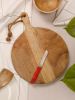 Handmade Round Wooden Chopping Board for Kitchen | Vegetable Cutting Wooden Board