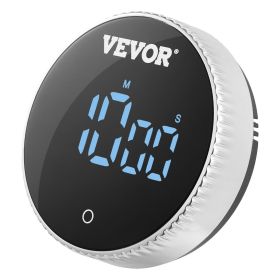 VEVOR Digital Kitchen Timer, Magnetic Countdown Countup Timer with 3-inch Large LED Display, 3 Volume Levels & 2 Lighting Modes