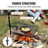 VEVOR Swivel Campfire Grill, Fire Pit Grill Grate over Fire Pits, Heavy Duty Steel Grill Grates, 360° Adjustable Open Fire Outdoor Cooking Equipment