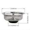 1pc Sink Filter With Plug; Kitchen Stainless Steel Water Filter; Wash Basin Slag Screen