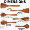 Six-piece wooden cooking spoon set – heat-resistant