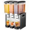 VEVOR Commercial Beverage Dispenser, 3 Tanks 10 L / 10.6 QT Per Tank Juice Dispenser