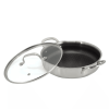 Better Chef 10-Inch 3-Ply Stainless Steel Nonstick Deep Fry Pan with Lid