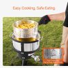 VEVOR 10 Qt Fish and Wing Fryer, Aluminum Propane Fish Fryer Kit, Outdoor Deep Fryer Seafood Pot with Thermometer, Strainer Basket, and 54
