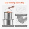 VEVOR 100 Qt Seafood Boiling Kit with Strainer, Outdoor Seafood Boil Pot and Basket, Cooking Set for Crab Crawfish Lobster Boiling