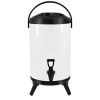 SOGA 12L Insulated Beverage Server – Stainless Steel White Thermal Container for Hot & Cold Drinks, Durable Drink Dispenser for Coffee, Tea, Juice