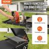VEVOR Commercial Griddle on Cart, 36" Heavy Duty Manual Flat Top Griddle, Outdoor Cooking Station with Side Shelves, Steel Propane Gas Griddle