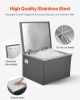 VEVOR Drop in Ice Chest, 20"L x 16"W x 13"H Stainless Steel Drop in Cooler, 44.7 Quart Commercial Ice Bin with Flip Lid for Outdoor Kitchen Patio Bar