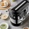 5L Electric Stand Mixer, 10 Speed Tilt-Head Food Mixer, Dough Mixer with Dishwasher Safe Stainless Steel Bowls, Dough Hook, Flat Beater