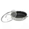 Better Chef 11-Inch 3-Ply Stainless Steel Nonstick Deep Fry Pan with Lid