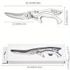 "Multi-Purpose Kitchen Shears - German Stainless Steel Construction - Perfect for Chicken, Fish & Vegetable Prep"