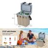 Portable Ultra-Light Cooler 21 QT Hard Ice Chest for Indoor & Outdoor